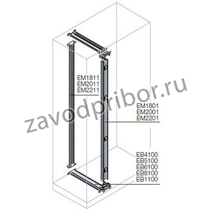 ABB Профиль поперечный Г=800мм для вертикальных стоек(2шт)