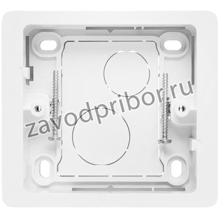 Celiane Коробка накладная 1п бел.