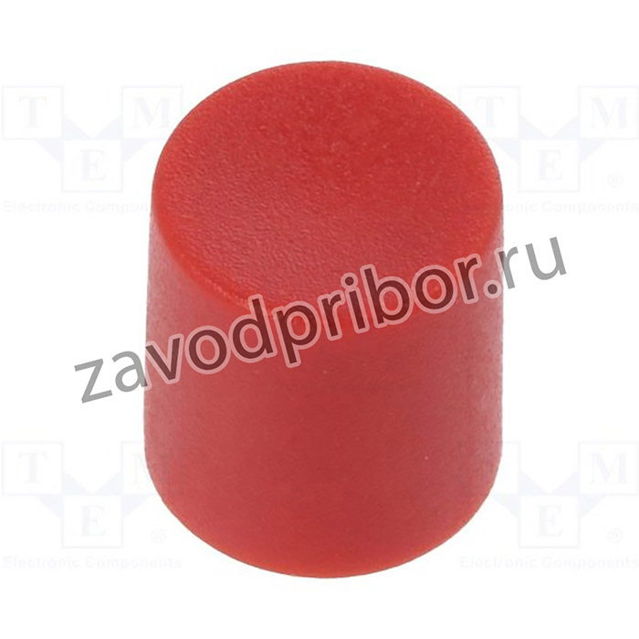 CS11-RED, Ручка: движок, Цвет: красный, d8,2x8,9мм, Мат-л: нейлон