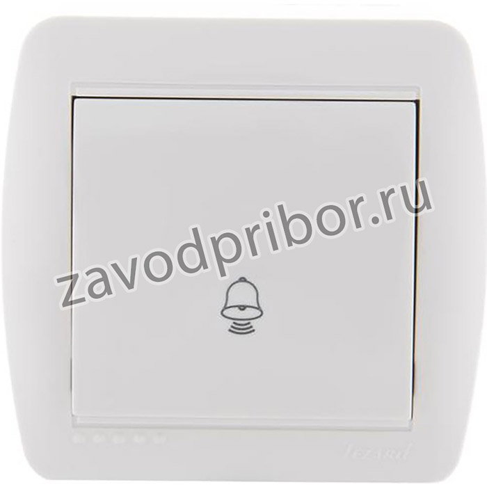 Кнопка звонка Demet бел. LEZARD 711-0200-103