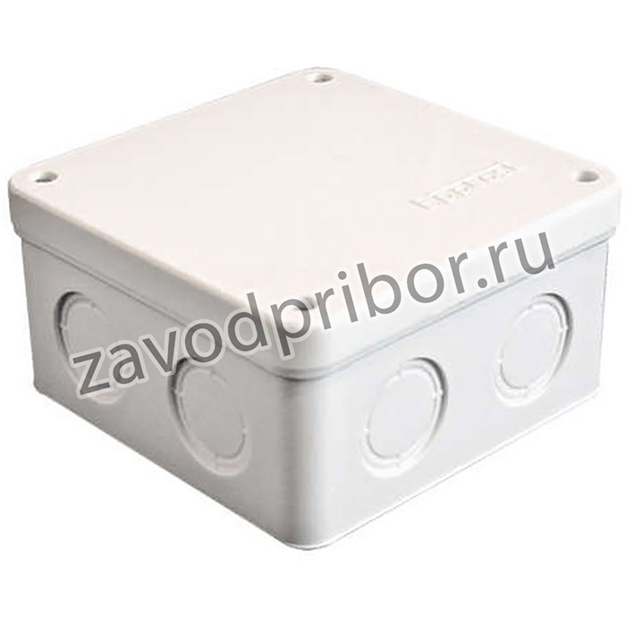 Коробка распределительная ОП 105х105х56мм IP54 7 выходов без гермовводов крышка на винтах бел. Epplast 115061
