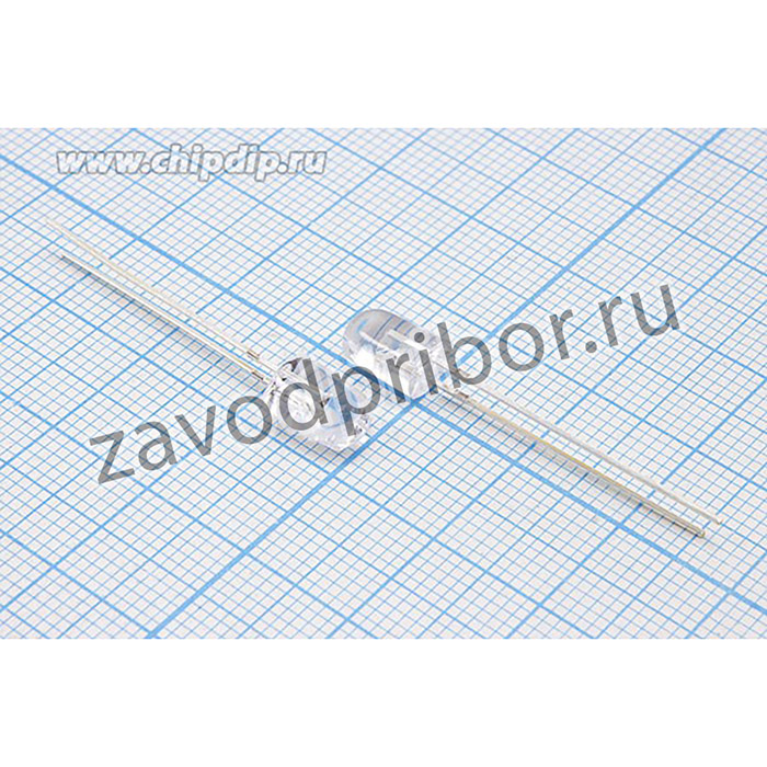 Светодиод овальный красный 70/30° d=5мм 1200мКд 625нМ (Ultra Super Red); СД 5,8x 4,6x 7 \кр\1200\70X&30Y\ пр\GNL-5083UEC-TL