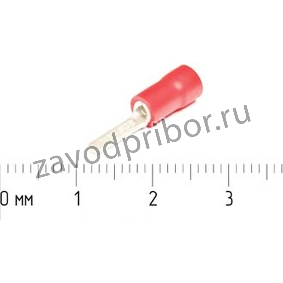 Наконечник кабельный штекер2,3x0,9, S1,0, обжимной, красный, VBL1-10; клемма нак/каб шт 2,3x0,9\\S1,0 \обж\кр\ VBL1-10