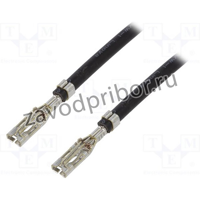 0797582043, Cable Assembly UL 1061 0.15m 16AWG Terminal to Terminal 1 to 1 POS F-F Crimp-Crimp Sabre Bag