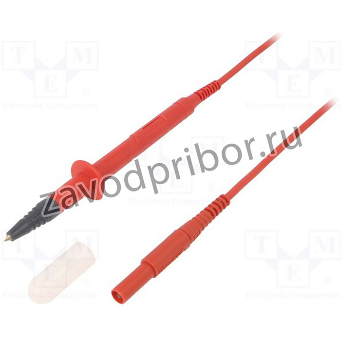 SPL7318NI1100-RT, Измерительный провод, 16А, Дл: 1м, черный, Rконт.макс: 25мОм