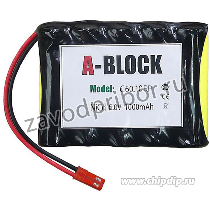 A-BLOCK C60.10RP, Аккумуляторная сборка NiCd 6.0V 1000mAh