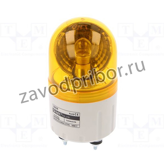 S60R-24-A, Сигнализатор: световой, мигалка вращающаяся, янтарный, S60, 24ВDC