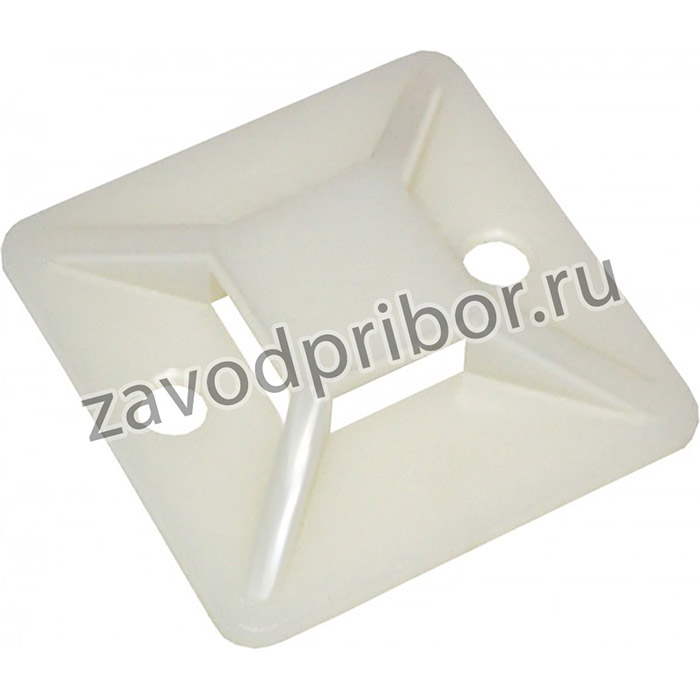 IEK Площадка самоклеящаяся 25х25 белая под хомуты (20шт)