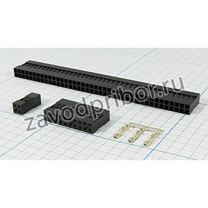 Разъем BLD розетка, шаг P2.54, монтаж на кабель, BLD-2x30, контакт[1]