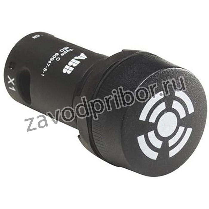 1SFA619600R6306 CB1-630B, Compact, Panel Mount Red LED Buzzer, 22mm Cutout, Round, 24V ac/dc