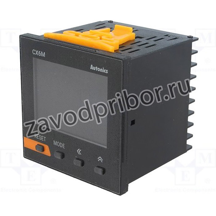 CX6M-1P4, Счетчик: электронный, LCD x2, импульсы/время, SPDT, IN 1: NPN, PNP