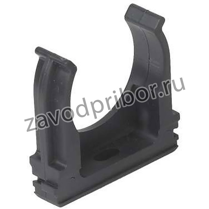 Держатель для труб (клипса) d32мм пластик черн. Ruvinil К01132Ч
