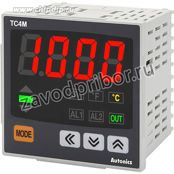 TC4M-14R температурный контроллер с ПИД-регулятором, Ш72хВ72, 1 вых. реле + 1 SSR (выход на твердотельное реле)+1 аварийный выход