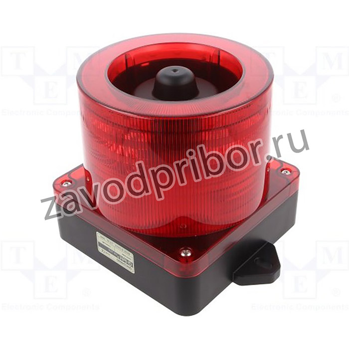 QWCD50SD-12/24-R, Сигнализатор: светозвуковой, 10-30ВDC, LED, красный, IP66, 123дБ