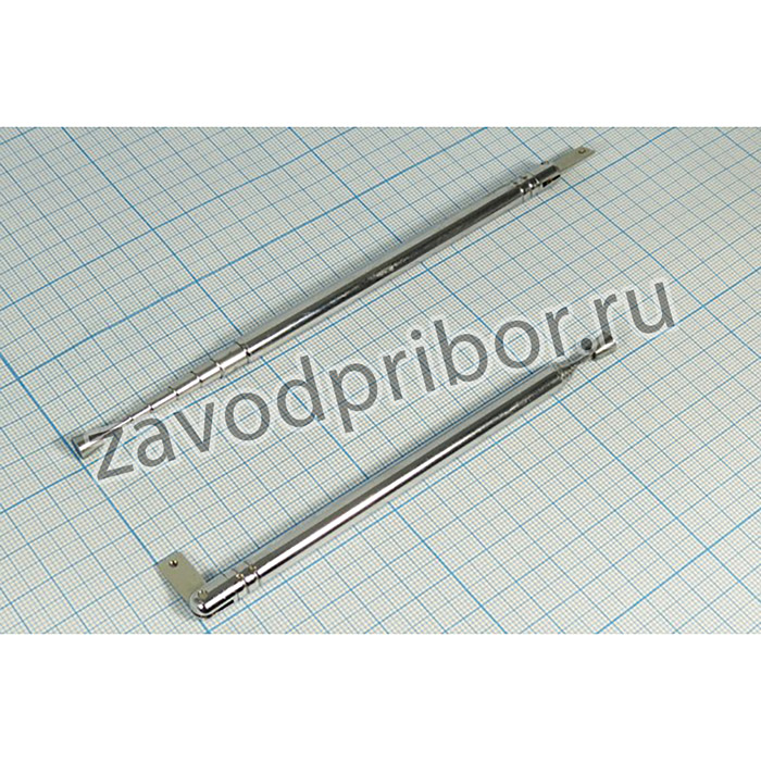 Антенна телескопическая, S=7 d=7мм L=131-563мм, № 3339 ант т/скоп\П 6,0x19,5x1,2/M 2,0\d 7\L131~563\7\; ант т/скоп\П 6,0x19,5x1,2/M 2,0\d