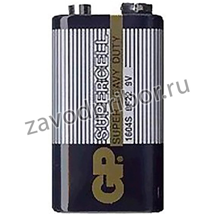 Батарейка 9В, 16x26x47, 6PF22/крона, GP; бат 9В\\16x26x47\\ 6PF22/крона\GP