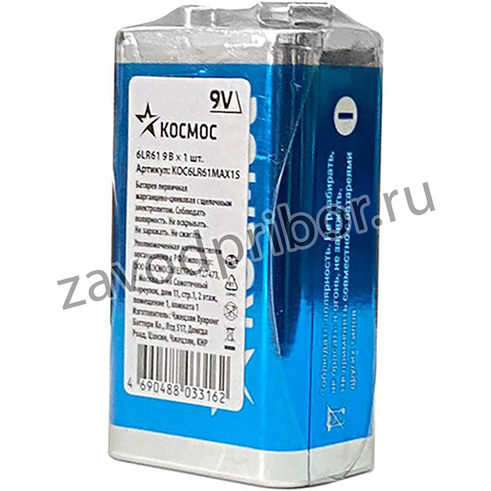 Элем.пит. 6LR61 1S KOC6LR61MAX1S