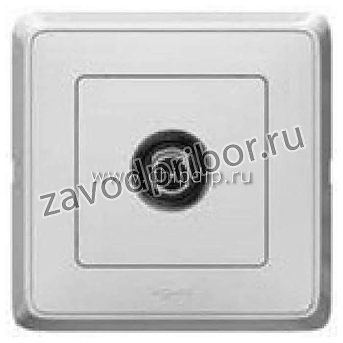 Розетка Роз. TV простая проход., бел.