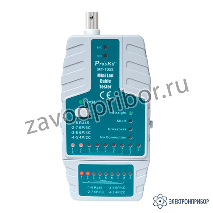 ProsKit MT-7058 — тестер кабельный с детектором напряжения