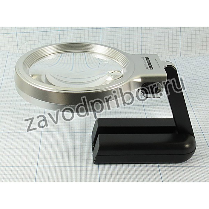 Лупа-трансформер комбинированная 3* и 4.5*, подсветка, подставка складная; лупа 3*\ 74мм\IL\AAx2\ TH-7006B\+4,5 подст.складна