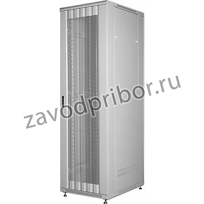 Шкаф напольный 37U 600x800x1863 мм передняя и задняя перфорированные двери, серый GYDERS GDR-376080GP