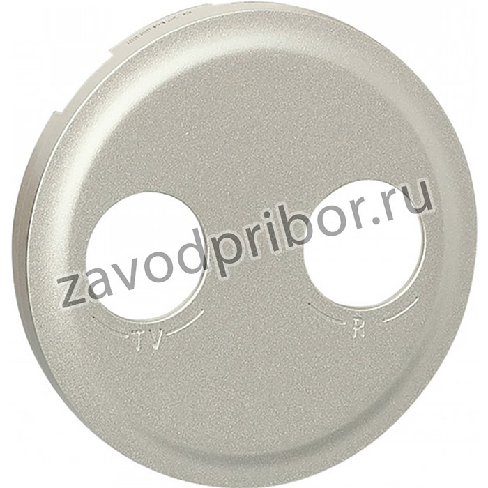 Лицевая панель для розетки TV/FM титан