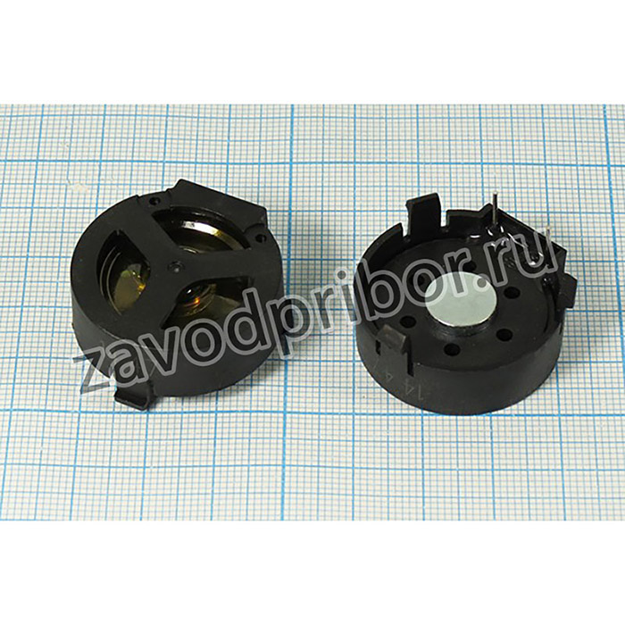 Динамик круглой формы с защитой мембраны размерами 31х10мм, 67 Ом, 0.2 Вт; №13078 дин 31x10\ 67\0,2\пл/пл\2P10\ KPB3201R65\KEPO