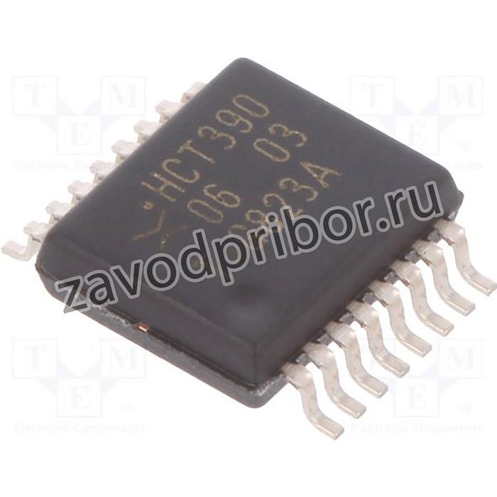 74HCT390DB.112, IC: цифровая; декадный счетчик; Ch: 2; CMOS,TTL; SMD; SSOP16; HCT