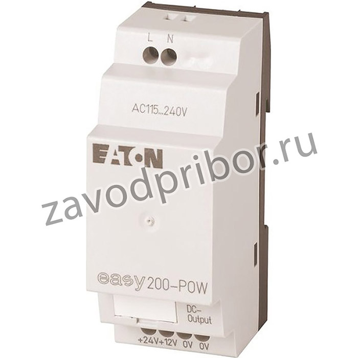 Блок питания импульсный EASY200-POW 8.4W, 0.35A/0.02A, 85...264VAC/24VDC/12VDC, DIN35, винт. клеммы, пл. корпус