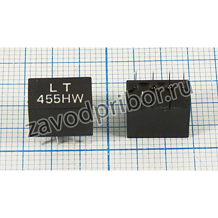 Кварцевый фильтр 455, 6,0/6 ,Корпус CFWL ,Выводы 5P(4P+1P) ,LT455HW ,Полосовой