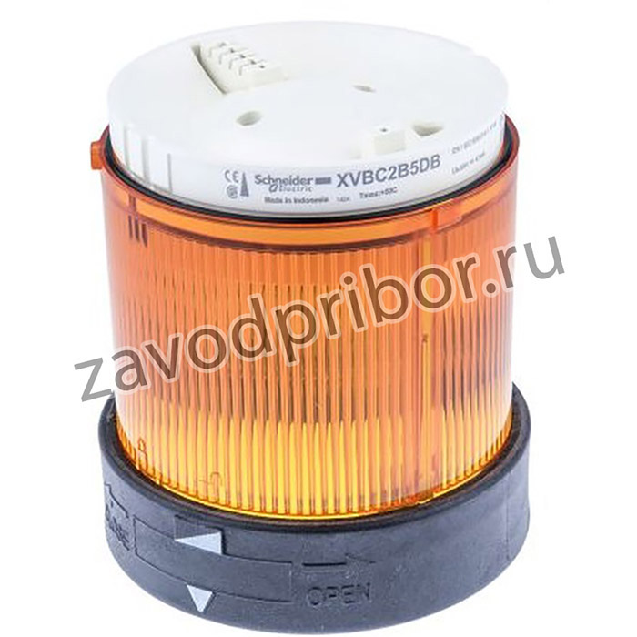 XVBC2B5, Сигнализатор: световой, LED, оранжевый, 24ВDC, 24ВAC, IP65, d70мм