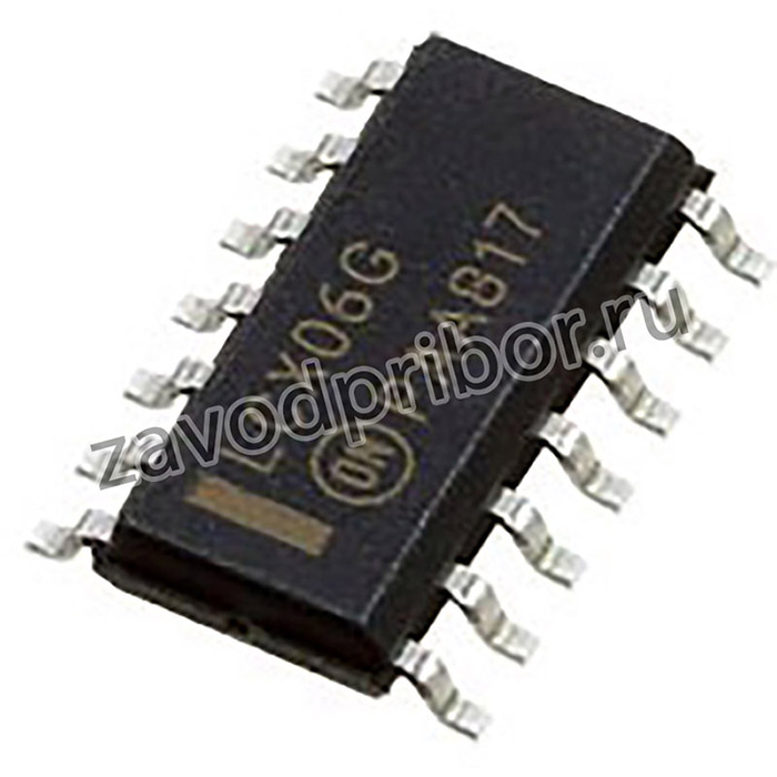 MC74LCX06DR2G, ИС логики 6xНЕ Vin 2.3-3.6В SOIC-14
