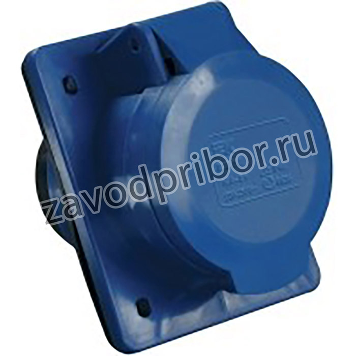 PSR41-032-3, Розетка встр. ССИ-423 32А-6ч 220В 2P+PE IP44 IEK