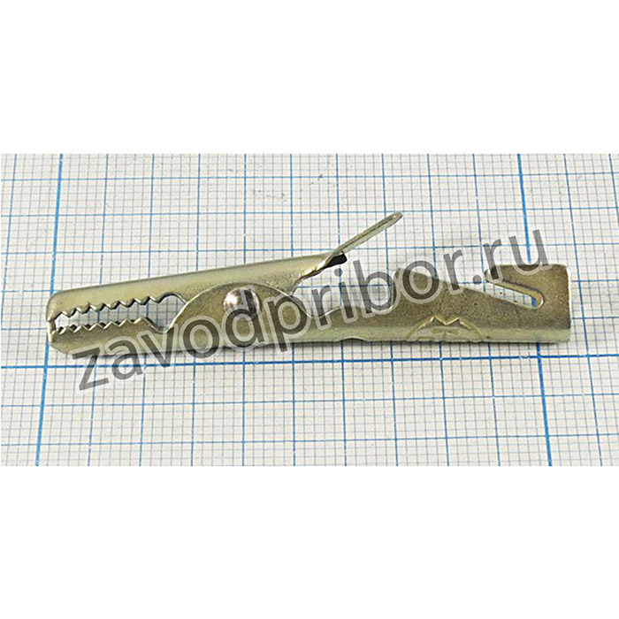 Зажим "крокодил" L 52/36x5,6, обжимной/пайка, металл