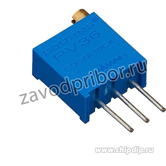 PV36W504, 500 кОм (3296W-1-101, СП5-2ВБ), Резистор подстроечный