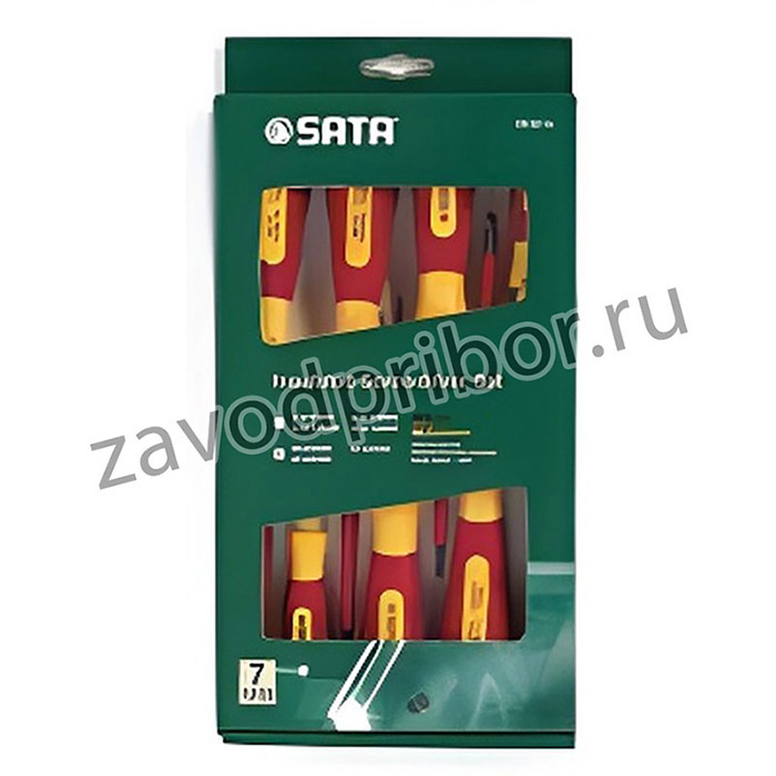 09301A, Отвёртки в наборе 7 штук PHILLIPS & Slotted (SATA)