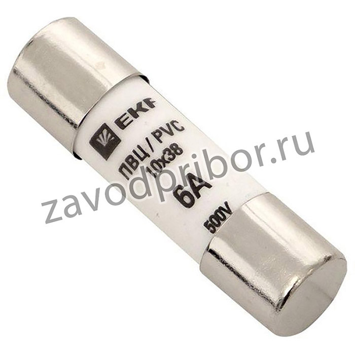 Вставка плавкая цилиндрическая ПВЦ 10х38 6А EKF pvc-10x38-6