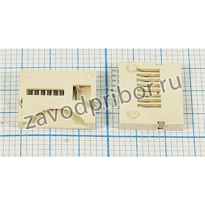 Держатель карты памяти , тип SD micro, контакты 9C, монтаж SMD, марка micro SD-10P
