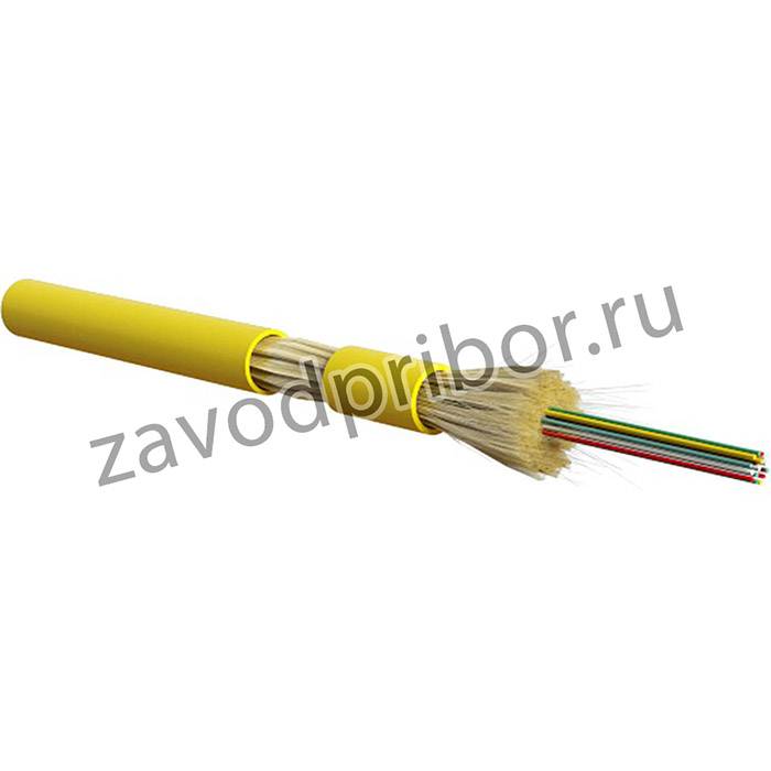 01 Кабель волоконно-оптический Hyperline 9/125 (SMF-28 Ultra) одномодовый для патч-кордов и кабельных сборок с коннекторами MPO/MTP, LSZH, ж
