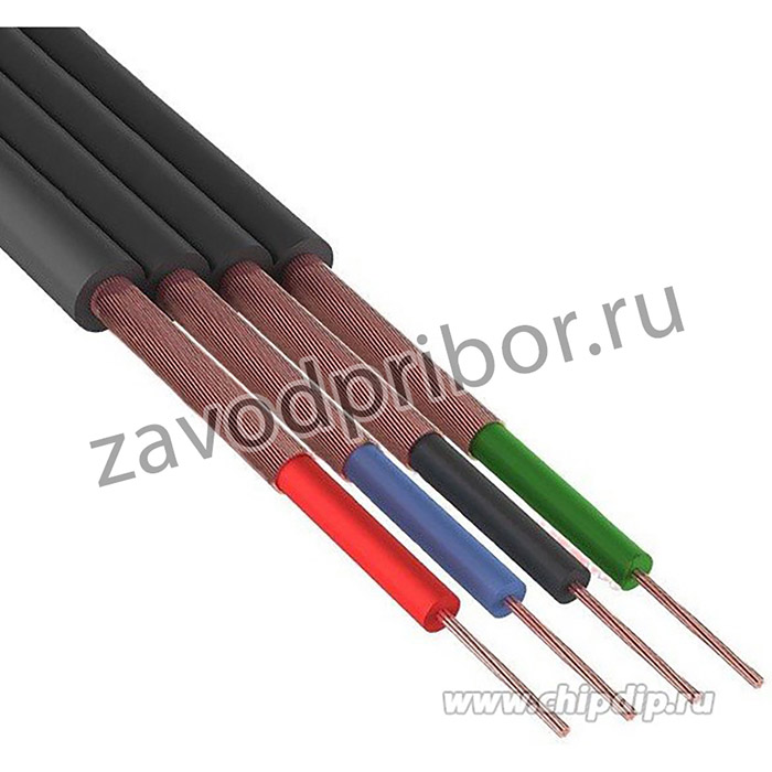 ШГЭС 4 ( 01-6002 ), Кабель плоский , черный, 4 жилы. (OBSOLETE)