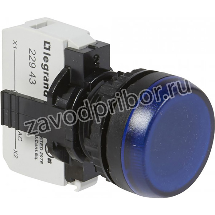 Legrand Osmoz Лампа-индикатор в сборе с подсветкой синий 230 В~