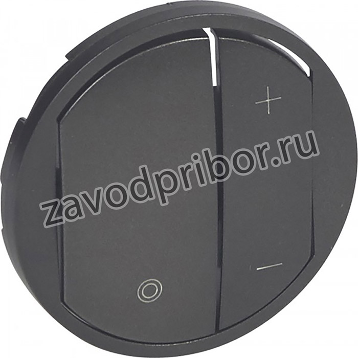 Legrand Celiane2 Графит Накладка светорегулятора нажимного (мех-м 67083,67082,67080)