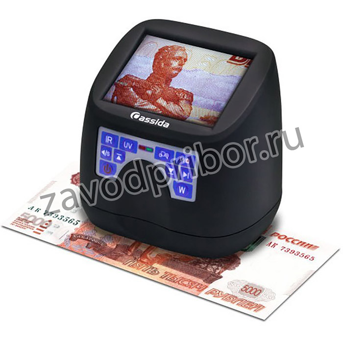 Детектор банкнот Cassida MFD1 просмотровый мультивалюта АКБ