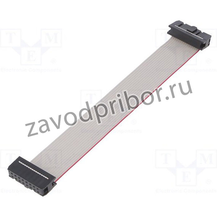 FC16600-0, Шлейф с разъемами IDC, 16x28AWG, Ш.шлейфа 1,27мм, 0,6м