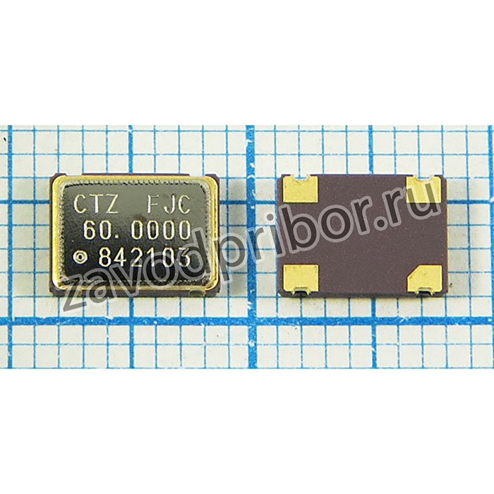 Кварцевый генератор 60000, SMD07050C4, 3,3В, CSX-750FJC, T/CM