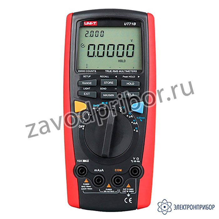 UNI-T UT71B — мультиметр цифровой с автодиапазоном, TRUE RMS, порт USB