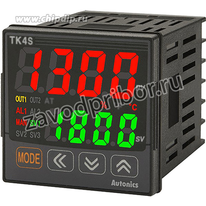 TK4S-T4RN 100-240 VAC температурный контроллер (ПИД, DIN 48х48 мм, выход сигнализации 1+RS485, выход реле)