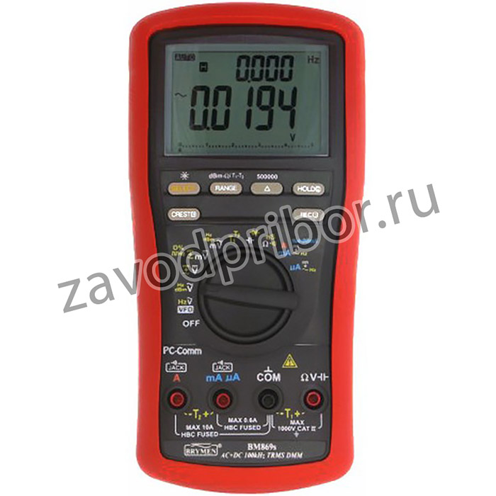 BM869, Цифровой мультиметр TrueRMS 1000VAC/DC, temp.measurement