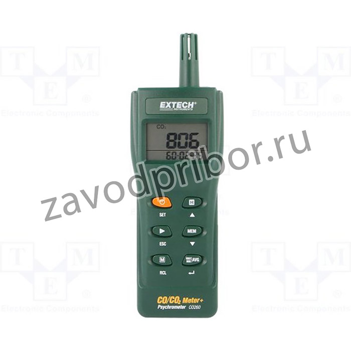 CO260, Измеритель: CO2, температуры и влажности, Интерфейс: USB