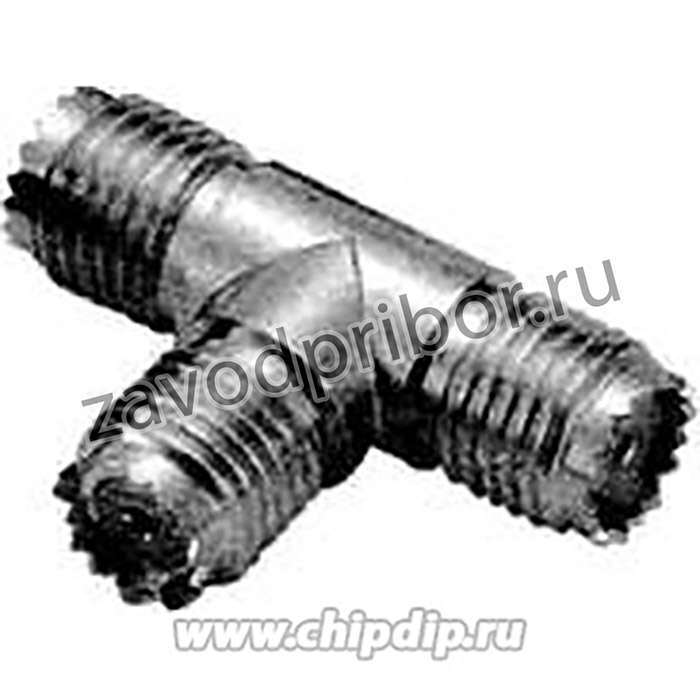 HYR-0717 (mini UHF-7618), Переходник - 3 гнезда, Т-образный GMU-717